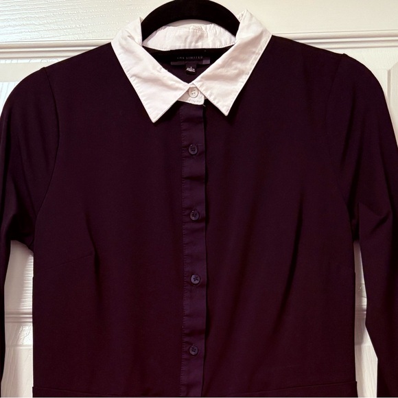 The Limited Black Long Sleeve Dress with White Collar - Picture 5 of 5